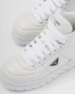 Hombre Prada ZAPATILLAS DEPORTIVAS^Zapatillas De Napa Acolchadas De Caña Alta