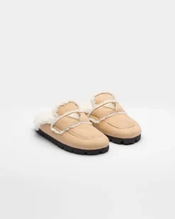 Mujer Prada PANTUFLAS Y CHINELAS^Zapatillas De Piel Vuelta