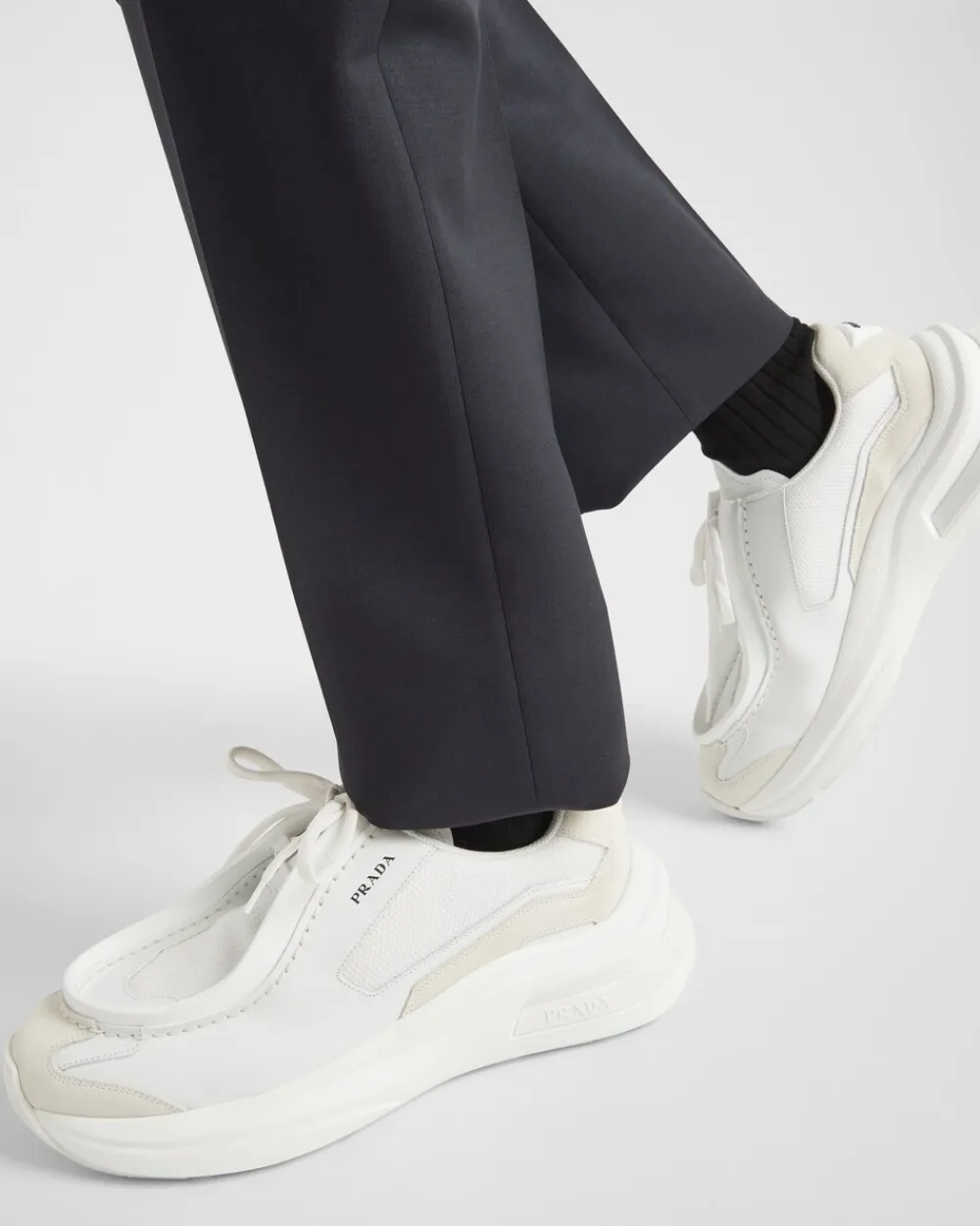 Hombre Prada ZAPATILLAS DEPORTIVAS^Zapatillas Deportivas Systeme De Piel Cepillada Con Tejido Técnico Y Elementos De Ante