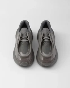 Hombre Prada ZAPATOS CON CORDONES^Zapatillas Deportivas Systeme De Piel Cepillada Con Tejido Técnico Y Elementos De Ante