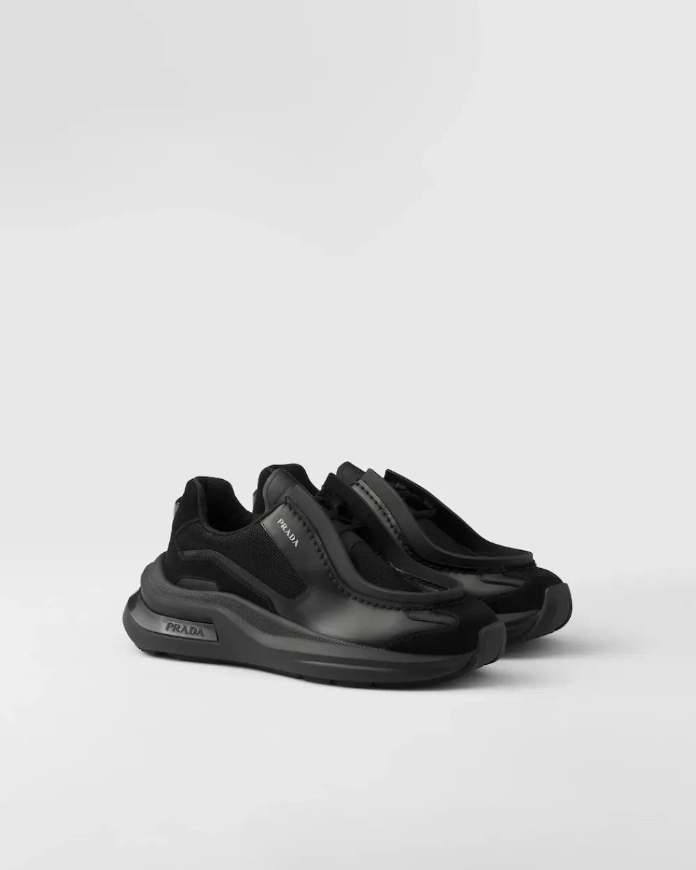 Hombre Prada ZAPATILLAS DEPORTIVAS^Zapatillas Deportivas Systeme De Piel Cepillada Con Tejido Técnico Y Elementos De Ante