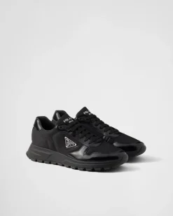 Hombre Prada ZAPATILLAS DEPORTIVAS^Zapatillas De Re-nylon Y Piel Cepillada