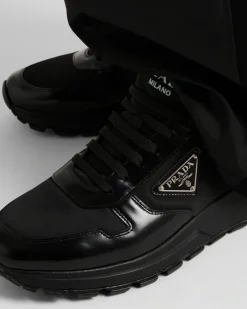 Hombre Prada ZAPATILLAS DEPORTIVAS^Zapatillas De Re-nylon Y Piel Cepillada