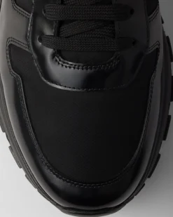 Hombre Prada ZAPATILLAS DEPORTIVAS^Zapatillas De Re-nylon Y Piel Cepillada