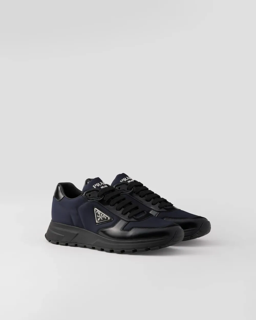 Hombre Prada ZAPATILLAS DEPORTIVAS^Zapatillas De Re-nylon Y Piel Cepillada