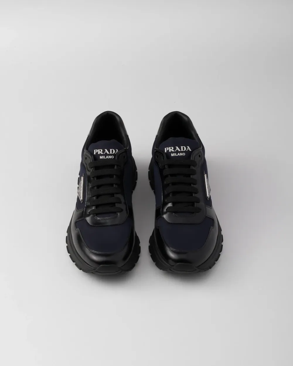 Hombre Prada ZAPATILLAS DEPORTIVAS^Zapatillas De Re-nylon Y Piel Cepillada