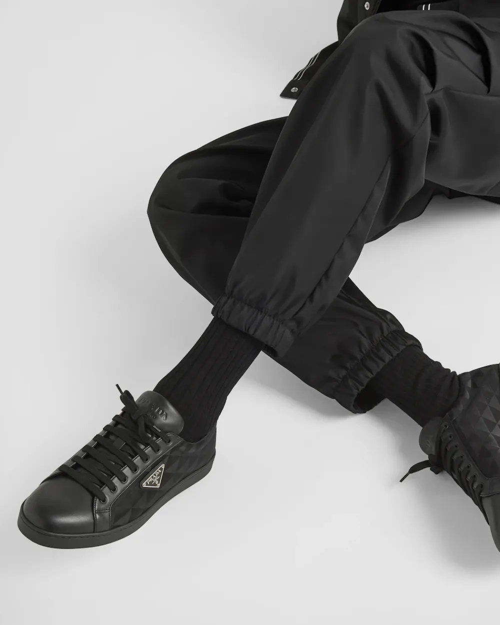 Hombre Prada ZAPATILLAS DEPORTIVAS^Zapatillas De Re-nylon Y Piel