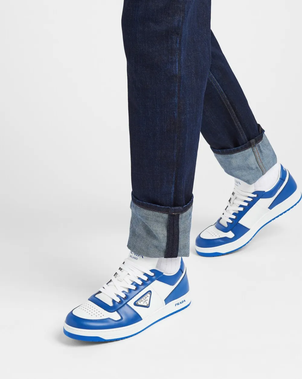 Hombre Prada ZAPATILLAS DEPORTIVAS^Zapatillas Downtown De Piel