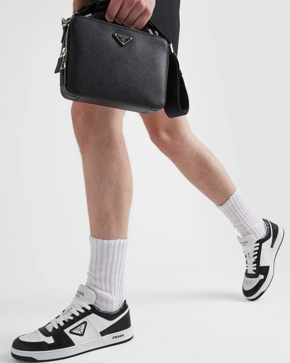 Hombre Prada ZAPATILLAS DEPORTIVAS^Zapatillas Downtown De Piel