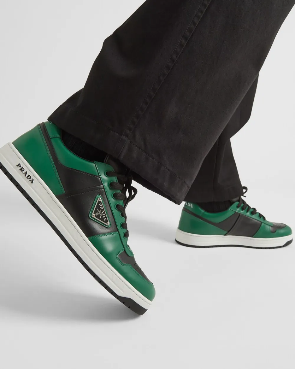 Hombre Prada ZAPATILLAS DEPORTIVAS^Zapatillas Downtown De Piel
