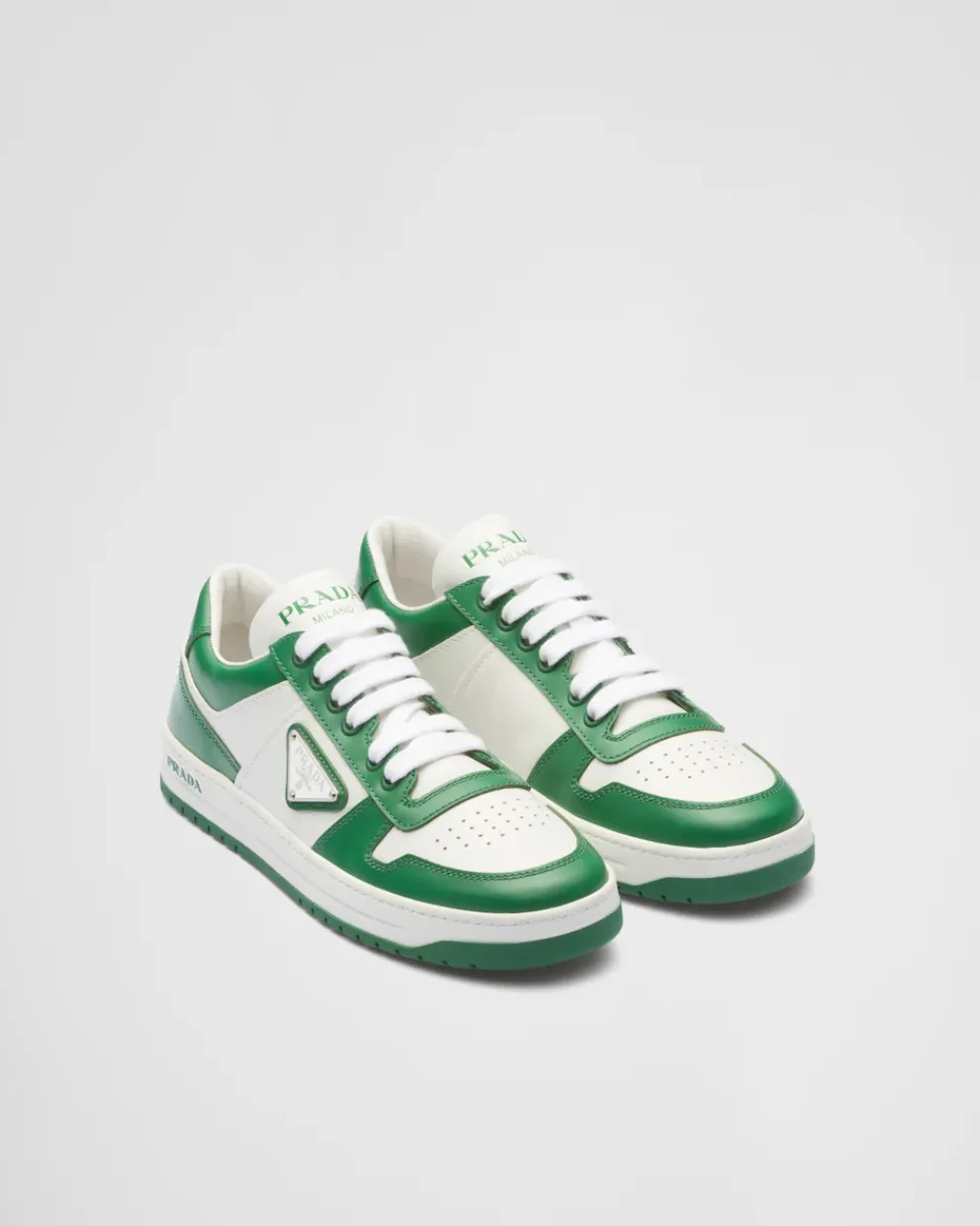 Mujer Prada ZAPATILLAS DEPORTIVAS^Zapatillas Downtown De Piel Perforada