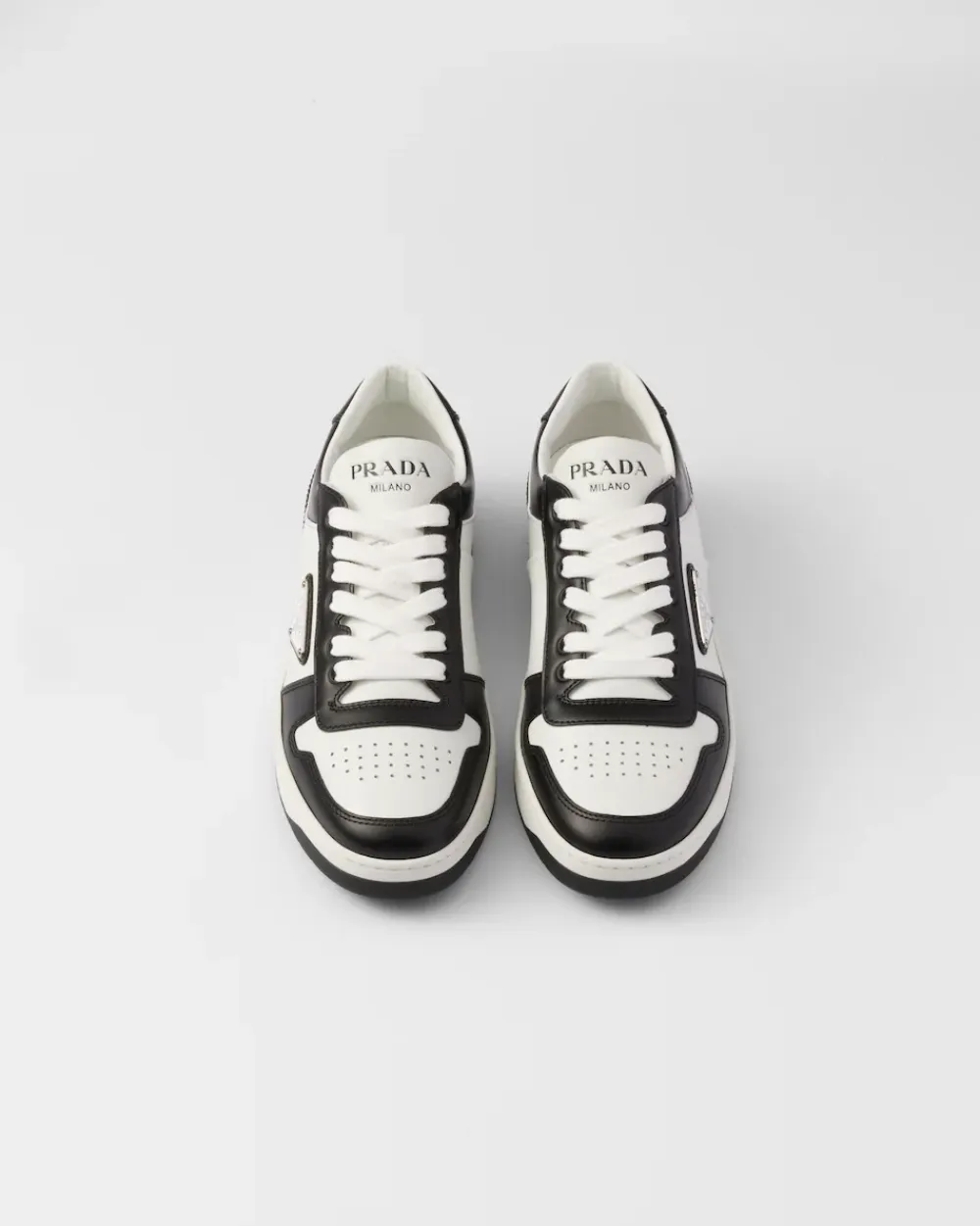 Mujer Prada ZAPATILLAS DEPORTIVAS^Zapatillas Downtown De Piel Perforada