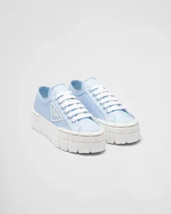 Prada COLECCIÓN FEMENINA^Zapatillas En Gabardina Double Wheel De Re-nylon