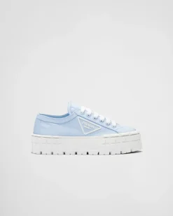 Prada COLECCIÓN FEMENINA^Zapatillas En Gabardina Double Wheel De Re-nylon