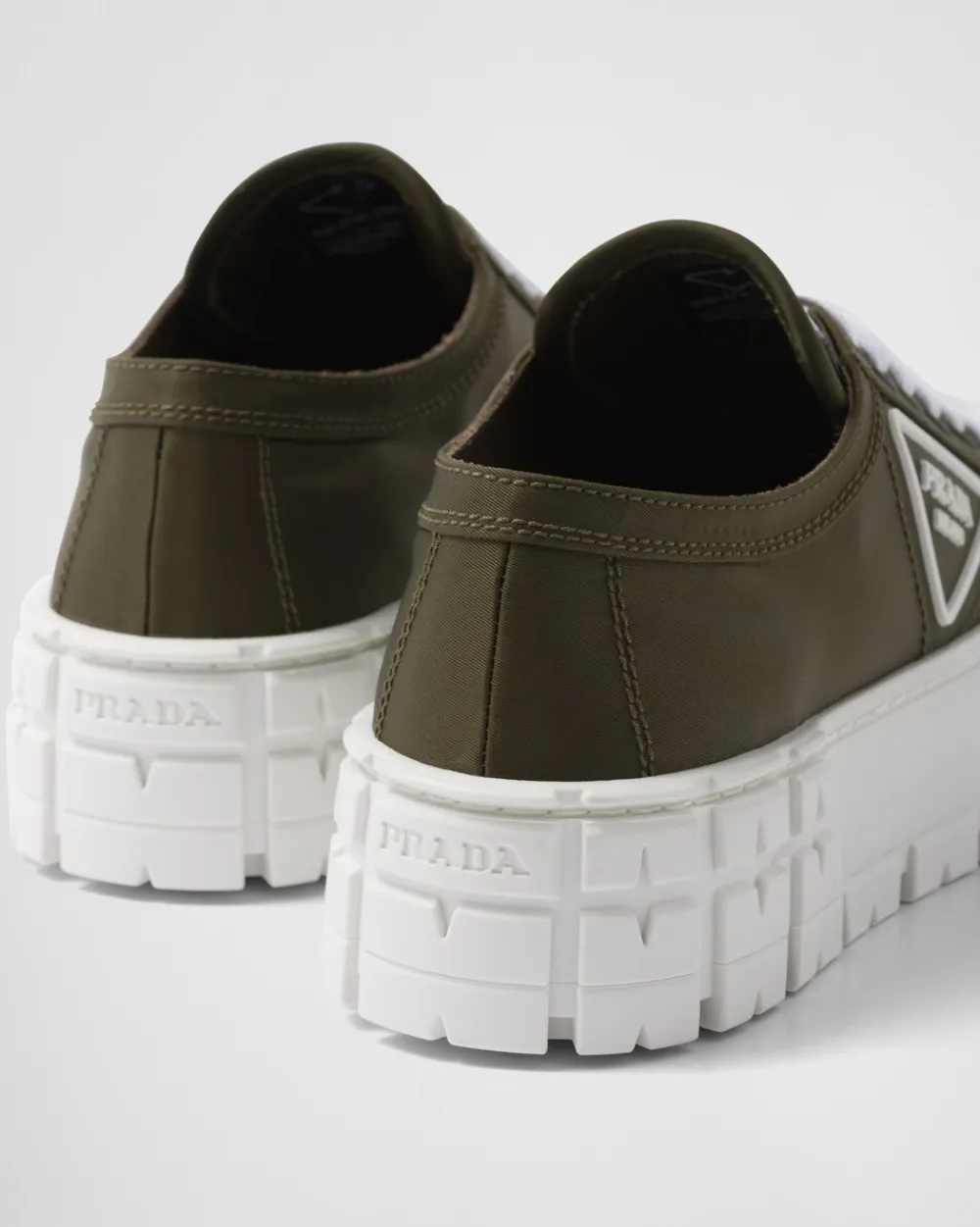 Prada COLECCIÓN FEMENINA^Zapatillas En Gabardina Double Wheel De Re-nylon