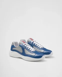 Hombre Prada ZAPATILLAS DEPORTIVAS^Zapatillas America's Cup De Charol Y Tejido Técnico