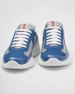 Hombre Prada ZAPATILLAS DEPORTIVAS^Zapatillas America's Cup De Charol Y Tejido Técnico