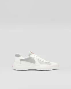 Hombre Prada ZAPATOS|ZAPATILLAS DEPORTIVAS^Zapatillas America's Cup De Charol Y Tejido Técnico