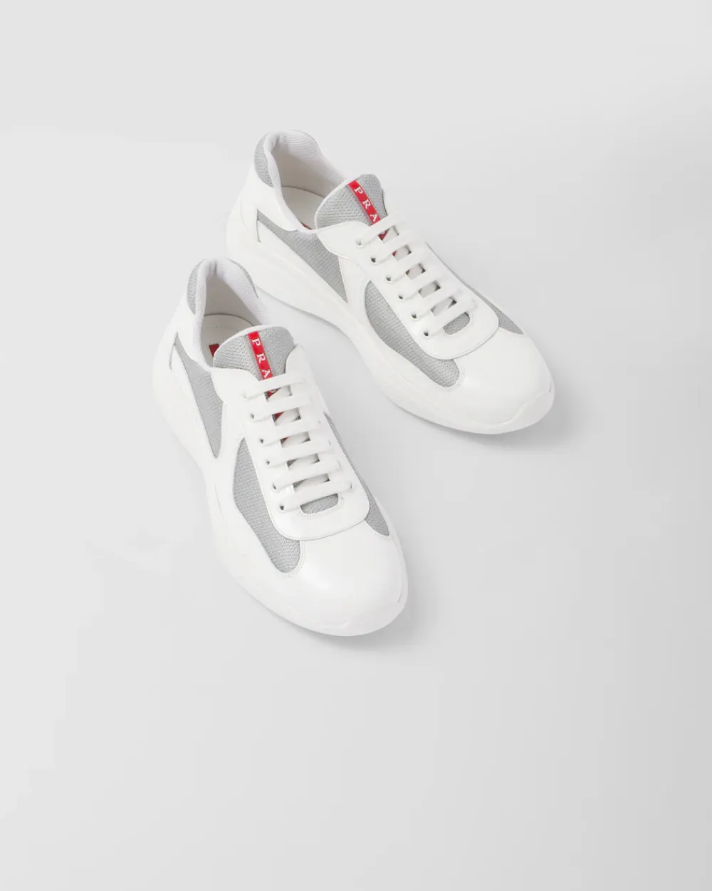 Hombre Prada ZAPATOS|ZAPATILLAS DEPORTIVAS^Zapatillas America's Cup De Charol Y Tejido Técnico