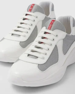 Hombre Prada ZAPATOS|ZAPATILLAS DEPORTIVAS^Zapatillas America's Cup De Charol Y Tejido Técnico
