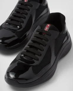 Hombre Prada ZAPATOS|ZAPATILLAS DEPORTIVAS^Zapatillas America's Cup De Charol Y Tejido Técnico