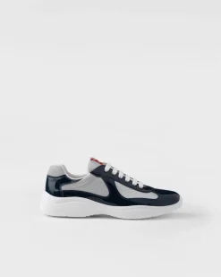 Hombre Prada ZAPATOS|ZAPATILLAS DEPORTIVAS^Zapatillas America's Cup De Charol Y Tejido Técnico