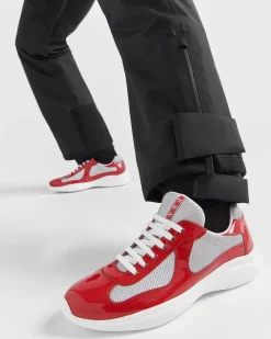 Hombre Prada ZAPATOS|ZAPATILLAS DEPORTIVAS^Zapatillas America's Cup De Charol Y Tejido Técnico