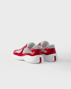 Hombre Prada ZAPATOS|ZAPATILLAS DEPORTIVAS^Zapatillas America's Cup De Charol Y Tejido Técnico