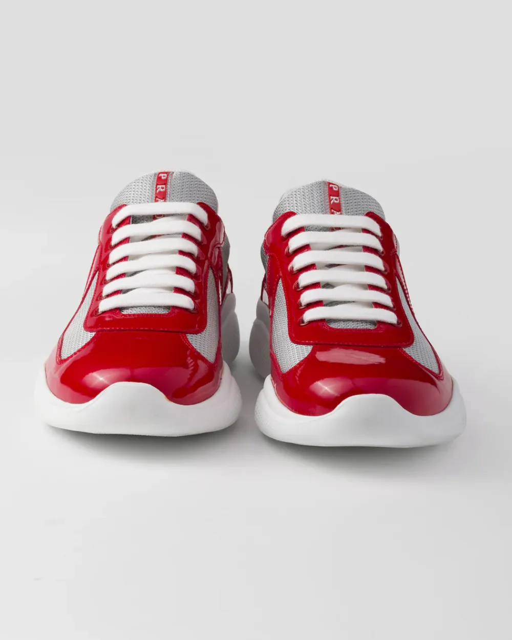 Hombre Prada ZAPATOS|ZAPATILLAS DEPORTIVAS^Zapatillas America's Cup De Charol Y Tejido Técnico