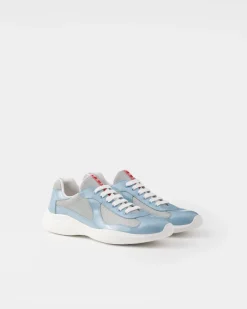 Hombre Prada ZAPATOS|ZAPATILLAS DEPORTIVAS^Zapatillas America's Cup De Charol Y Tejido Técnico