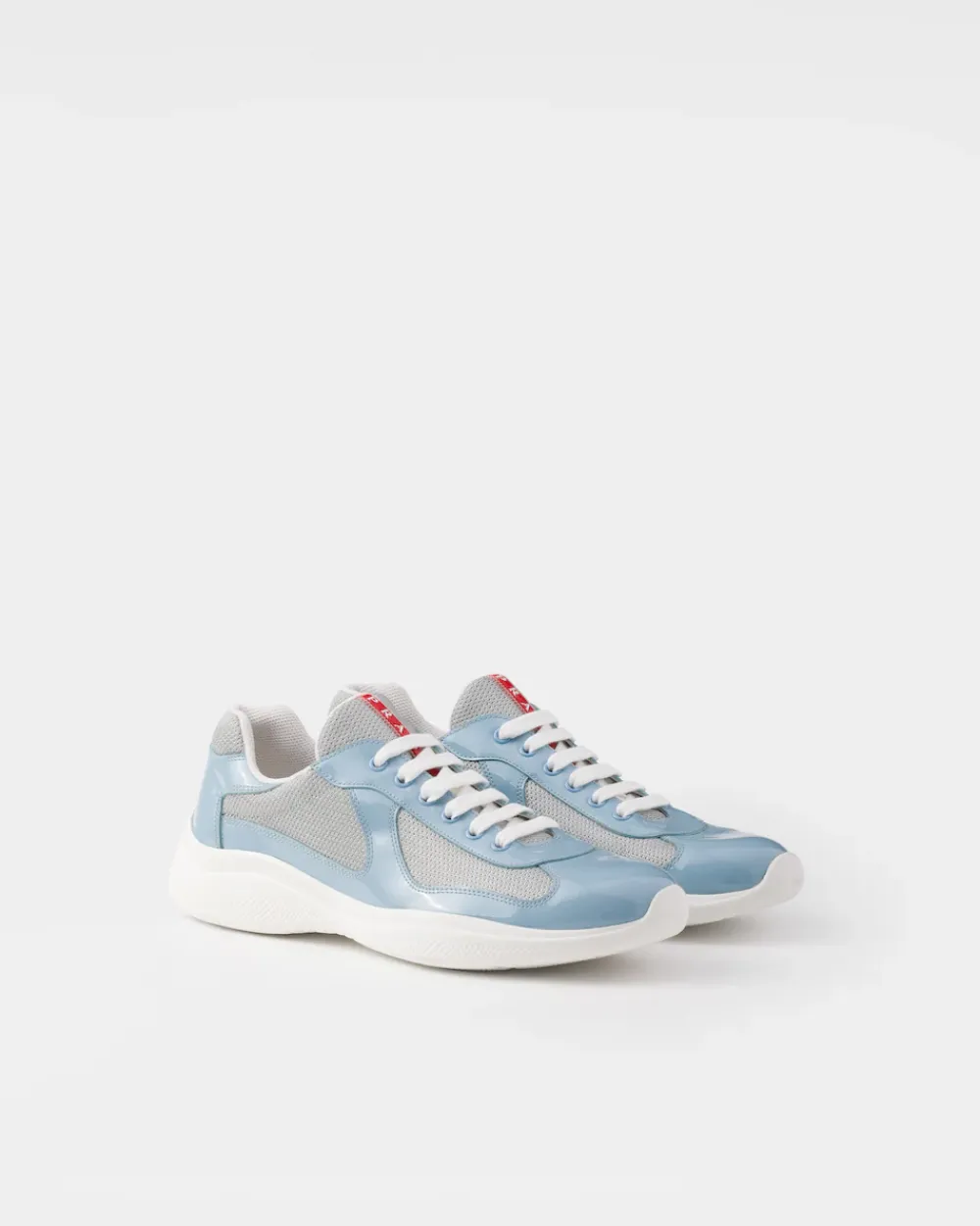 Hombre Prada ZAPATOS|ZAPATILLAS DEPORTIVAS^Zapatillas America's Cup De Charol Y Tejido Técnico