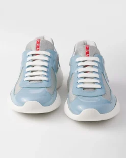 Hombre Prada ZAPATOS|ZAPATILLAS DEPORTIVAS^Zapatillas America's Cup De Charol Y Tejido Técnico