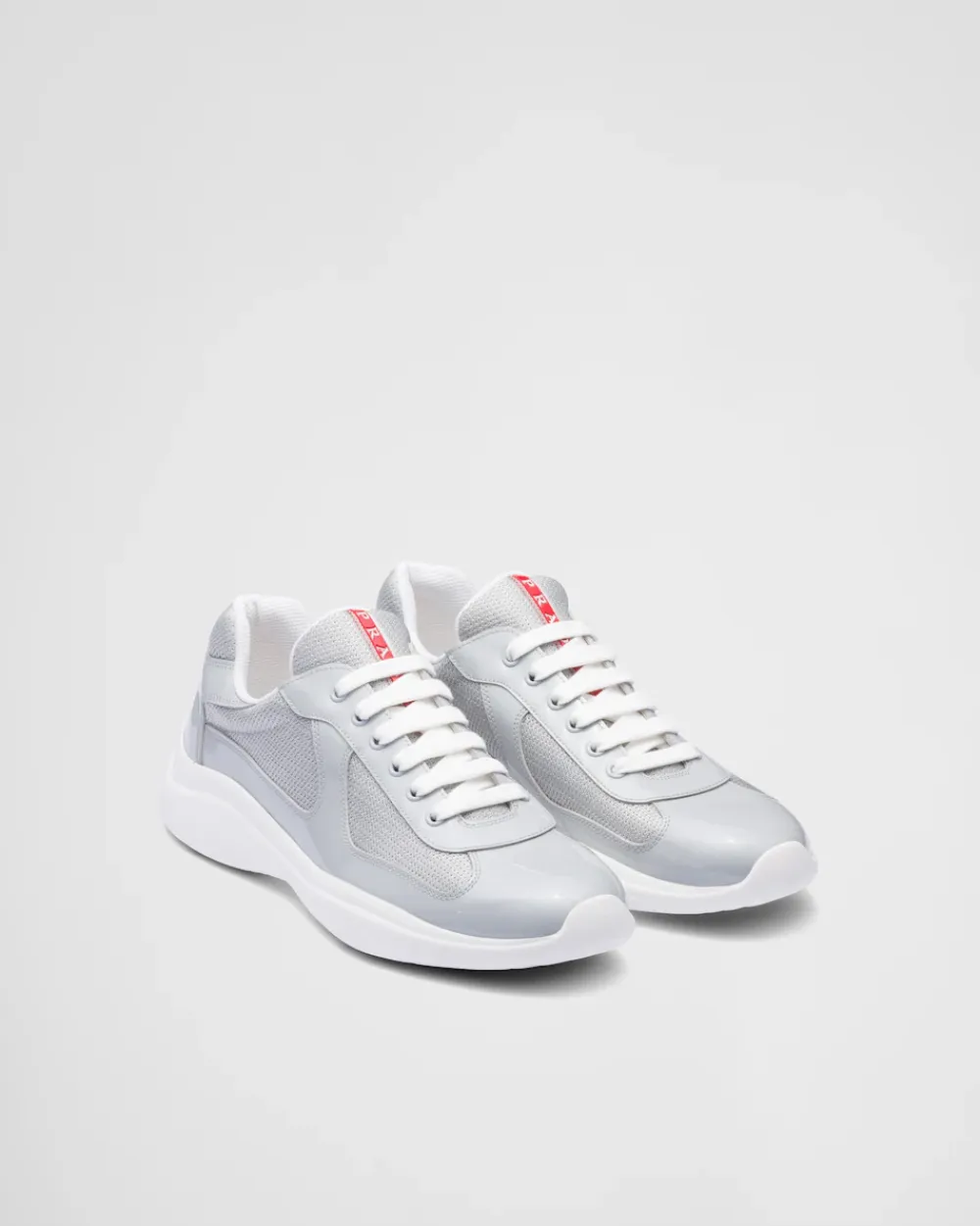 Hombre Prada ZAPATOS|ZAPATILLAS DEPORTIVAS^Zapatillas America's Cup De Charol Y Tejido Técnico