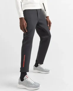 Hombre Prada ZAPATOS|ZAPATILLAS DEPORTIVAS^Zapatillas America's Cup De Charol Y Tejido Técnico