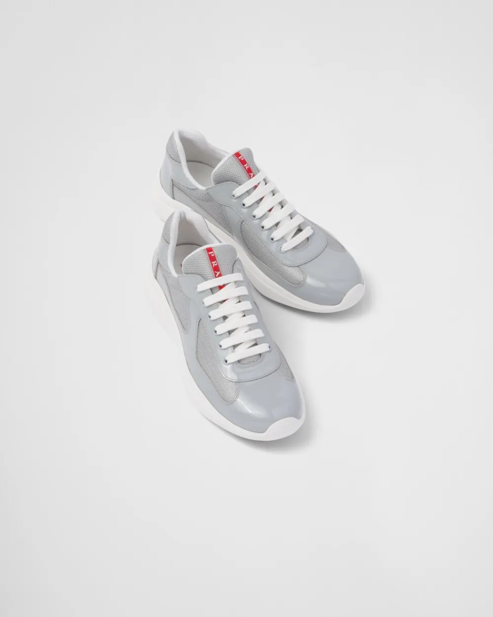 Hombre Prada ZAPATOS|ZAPATILLAS DEPORTIVAS^Zapatillas America's Cup De Charol Y Tejido Técnico