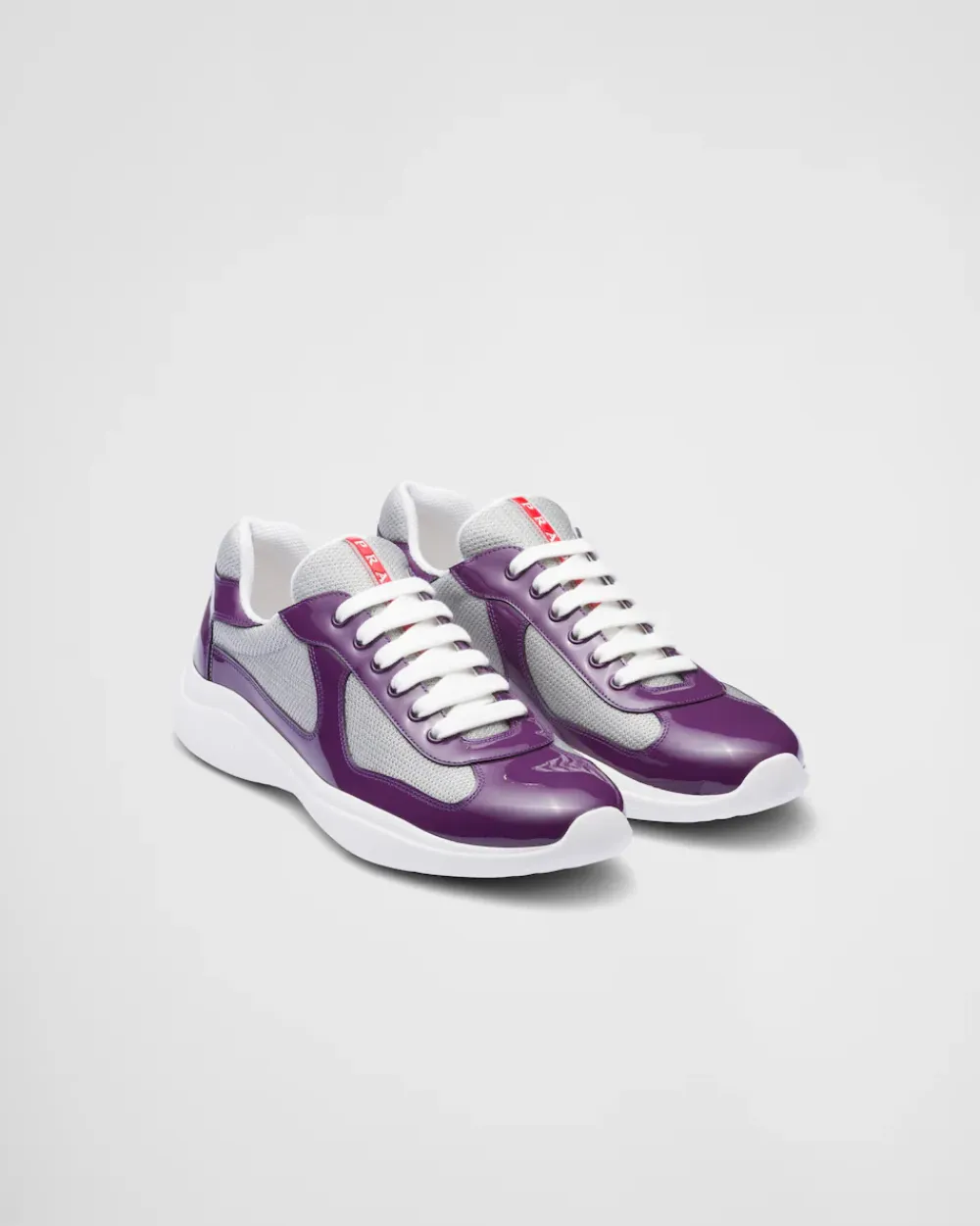 Hombre Prada ZAPATOS|ZAPATILLAS DEPORTIVAS^Zapatillas America's Cup De Charol Y Tejido Técnico