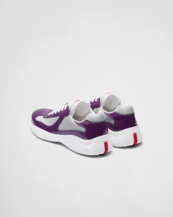 Hombre Prada ZAPATOS|ZAPATILLAS DEPORTIVAS^Zapatillas America's Cup De Charol Y Tejido Técnico