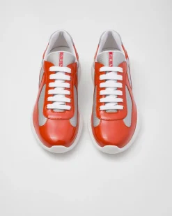 Hombre Prada ZAPATOS|ZAPATILLAS DEPORTIVAS^Zapatillas America's Cup De Charol Y Tejido Técnico
