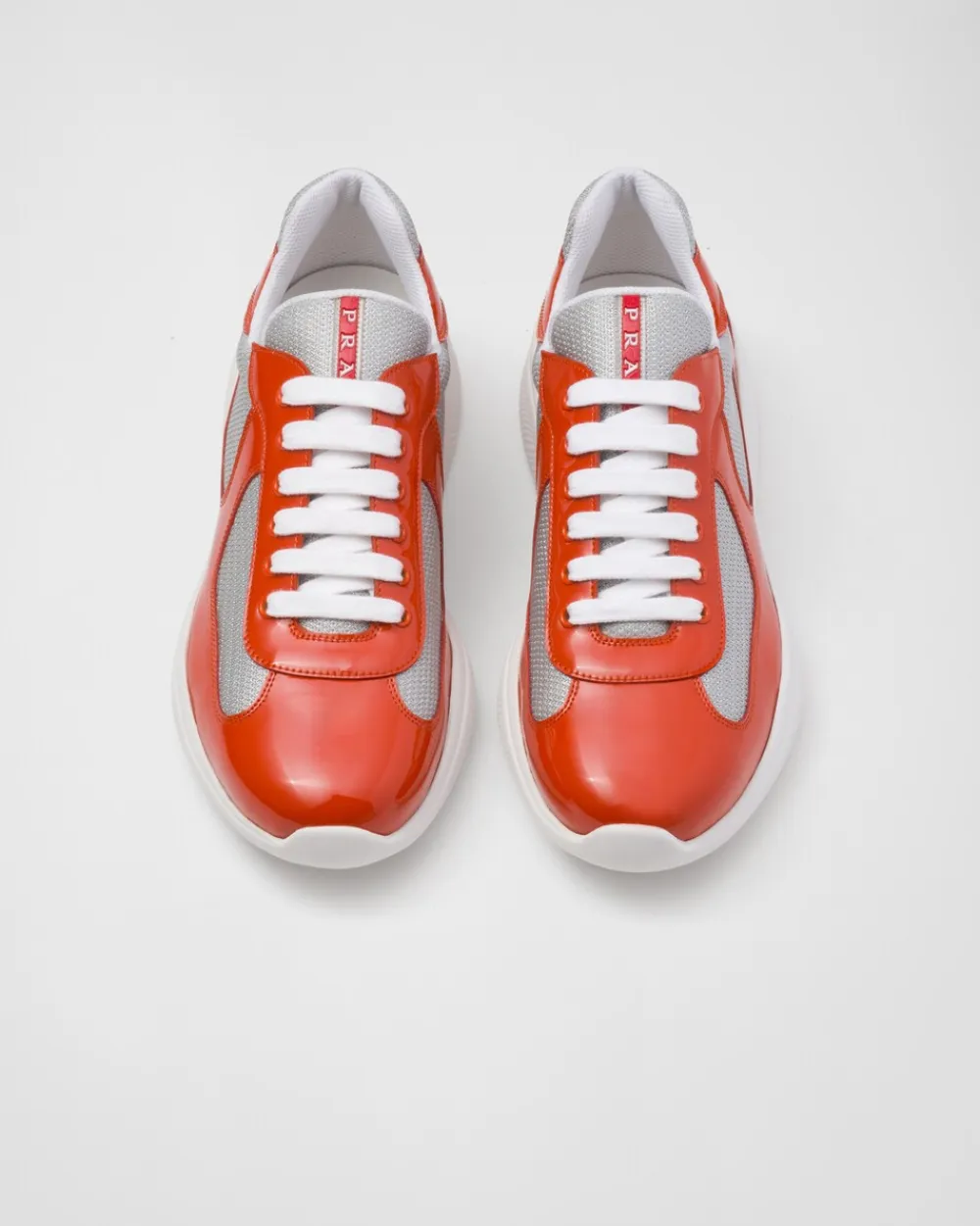 Hombre Prada ZAPATOS|ZAPATILLAS DEPORTIVAS^Zapatillas America's Cup De Charol Y Tejido Técnico