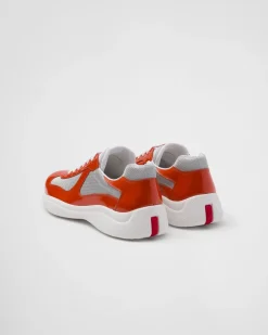 Hombre Prada ZAPATOS|ZAPATILLAS DEPORTIVAS^Zapatillas America's Cup De Charol Y Tejido Técnico