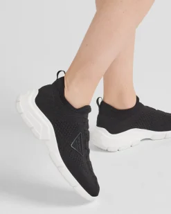 Mujer Prada ZAPATILLAS DEPORTIVAS^Zapatillas Tipo Calcetín De Punto
