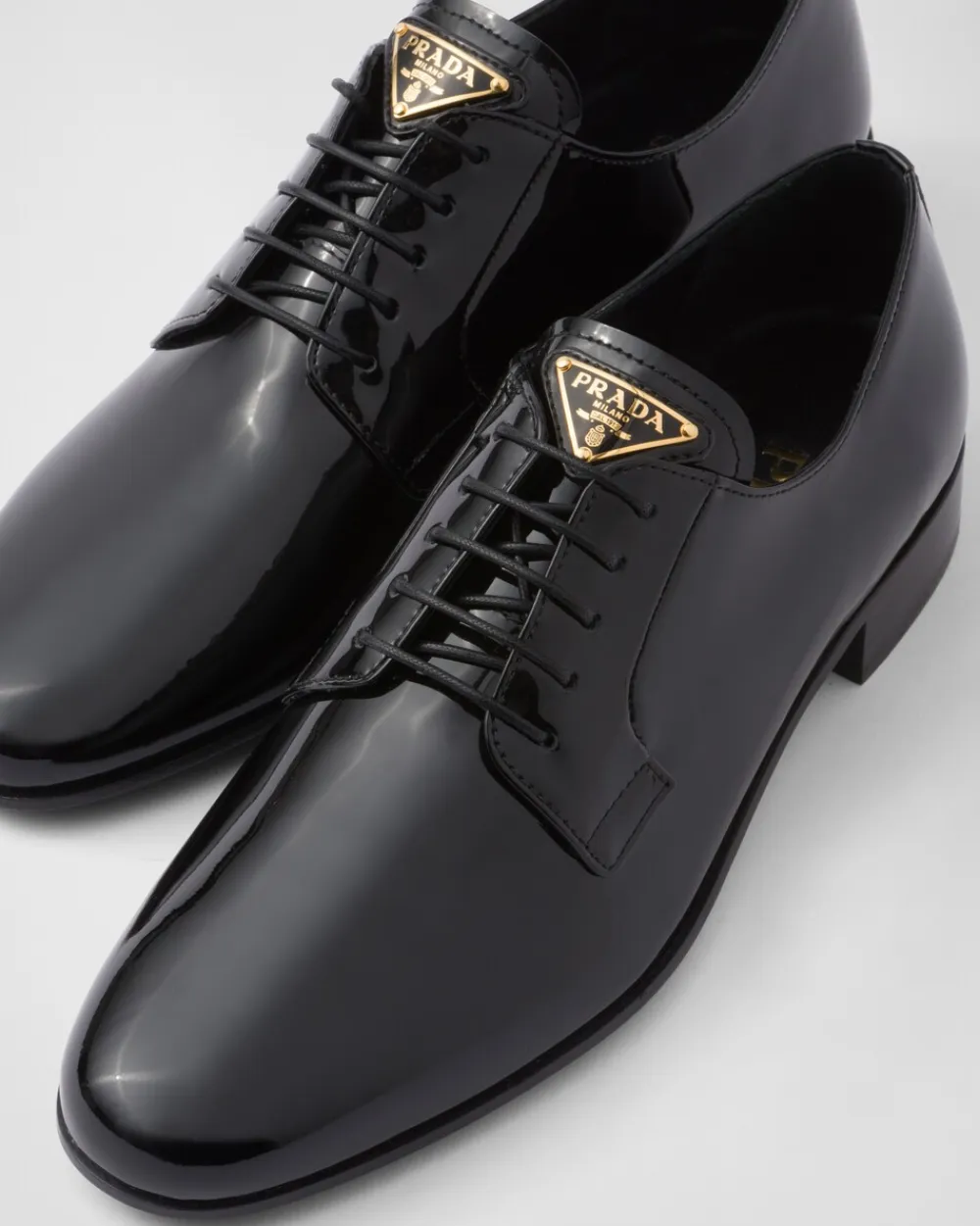 Mujer Prada ZAPATOS CON CORDONES^Zapatos De Charol Con Cordones