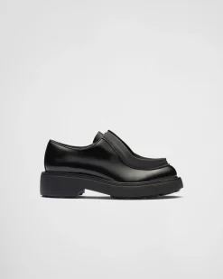 Mujer Prada ZAPATOS CON CORDONES^Zapatos De Piel Cepillada Con Cordones