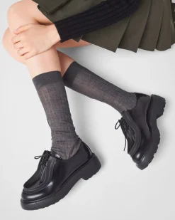 Mujer Prada ZAPATOS CON CORDONES^Zapatos De Piel Cepillada Con Cordones