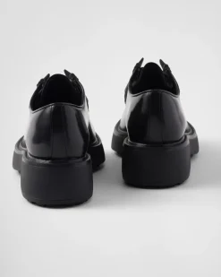 Mujer Prada ZAPATOS CON CORDONES^Zapatos De Piel Cepillada Con Cordones