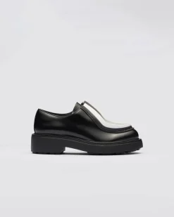 Mujer Prada ZAPATOS CON CORDONES^Zapatos De Piel Cepillada Con Cordones