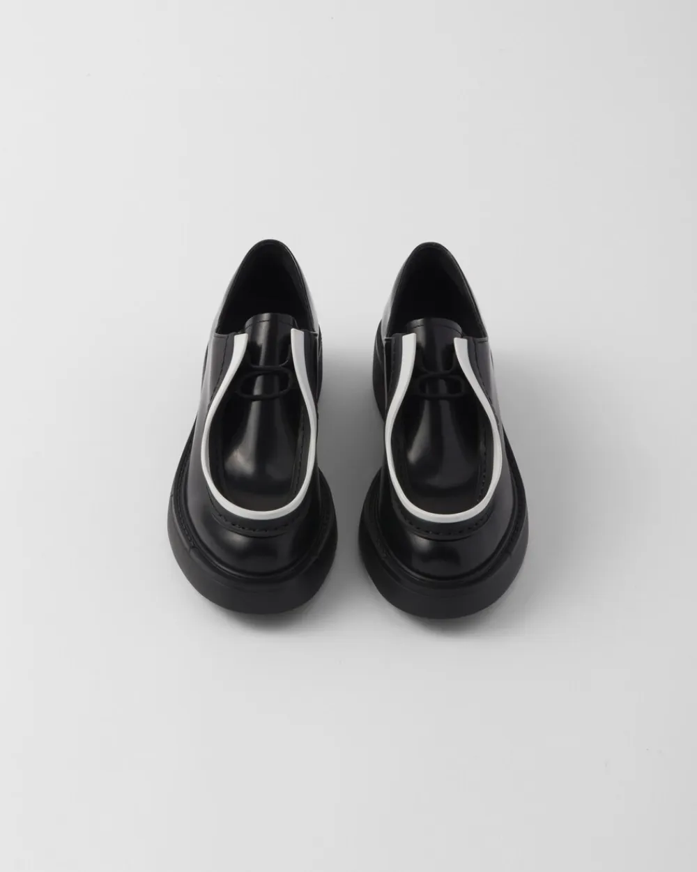 Mujer Prada ZAPATOS CON CORDONES^Zapatos De Piel Cepillada Con Cordones