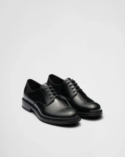 Hombre Prada ZAPATOS CON CORDONES^Zapatos De Piel Cepillada Con Cordones