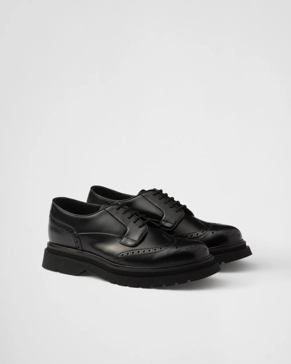 Hombre Prada ZAPATOS CON CORDONES^Zapatos Derby Con Cordones De Piel