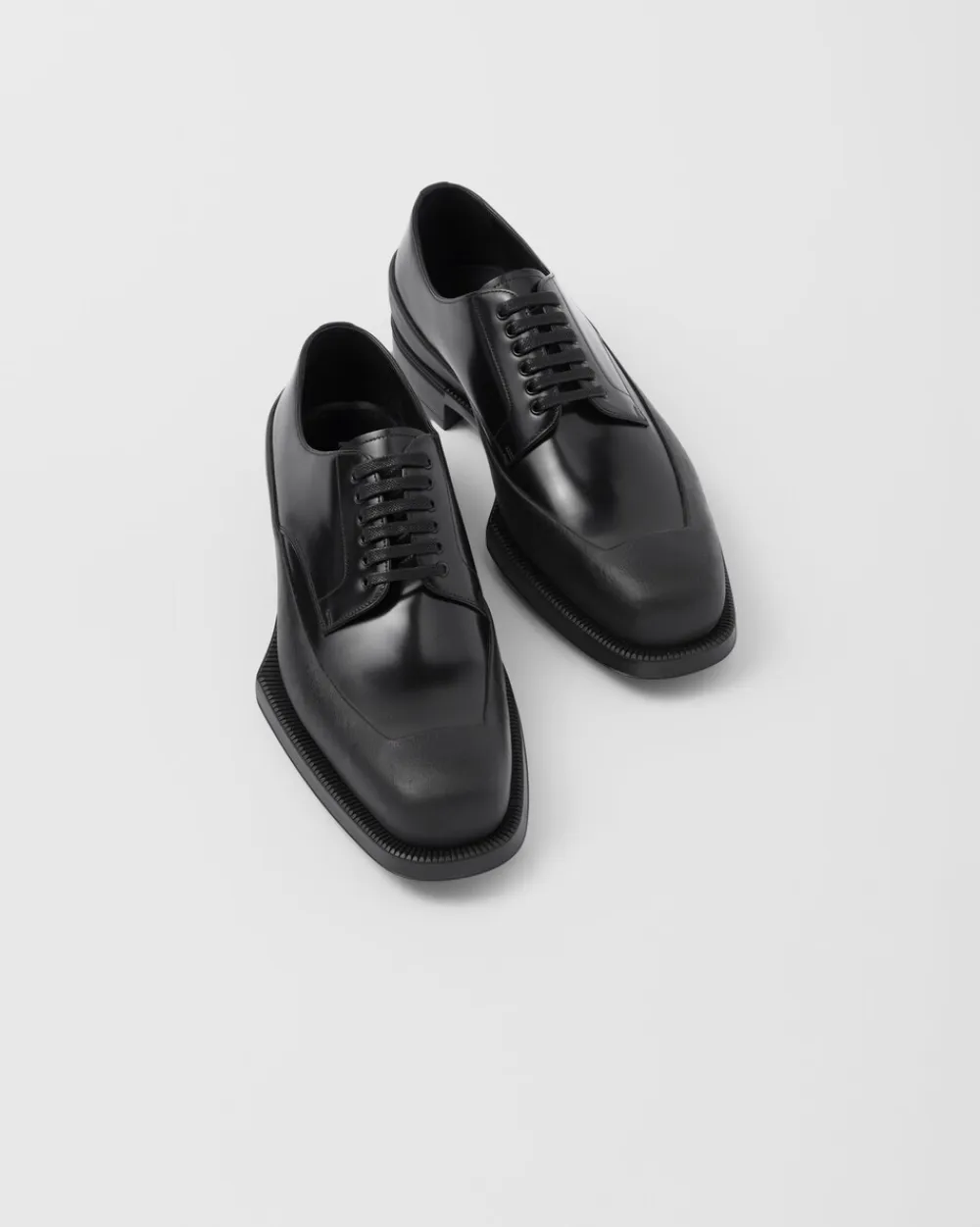 Hombre Prada ZAPATOS CON CORDONES^Zapatos Derby De Piel Cepillada